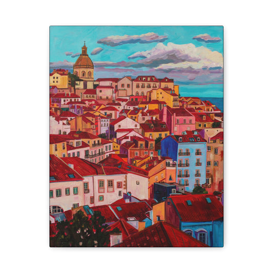 Postcards from Europe: Lisbon —Matte Canvas, Stretched, 1.25"
