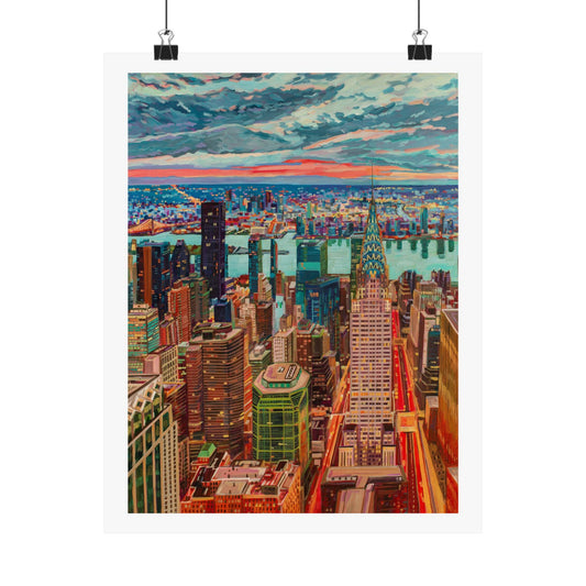 Manhattan Awakening-NYC — Fine Art Poster Reproduction