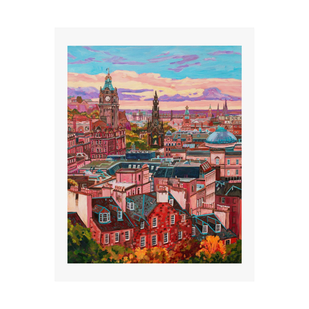 Postcards from Europe: Edinburgh — Fine Art Poster Reproduction