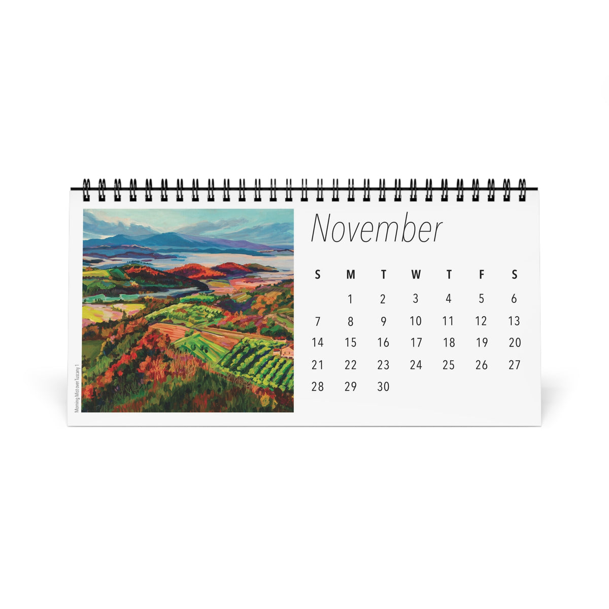 Fields and Farmland  2027 Desktop Calendar