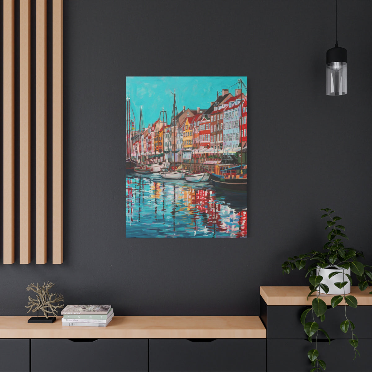 Postcards from Europe: Copenhagen  —Matte Canvas, Stretched, 1.25"