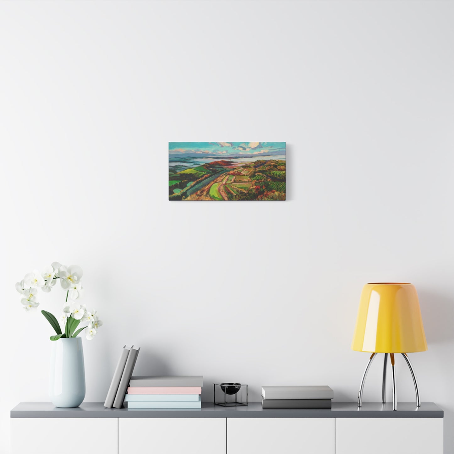 Morning Mist over Tuscany 2— Gallery Wrapped Canvas Reproduction