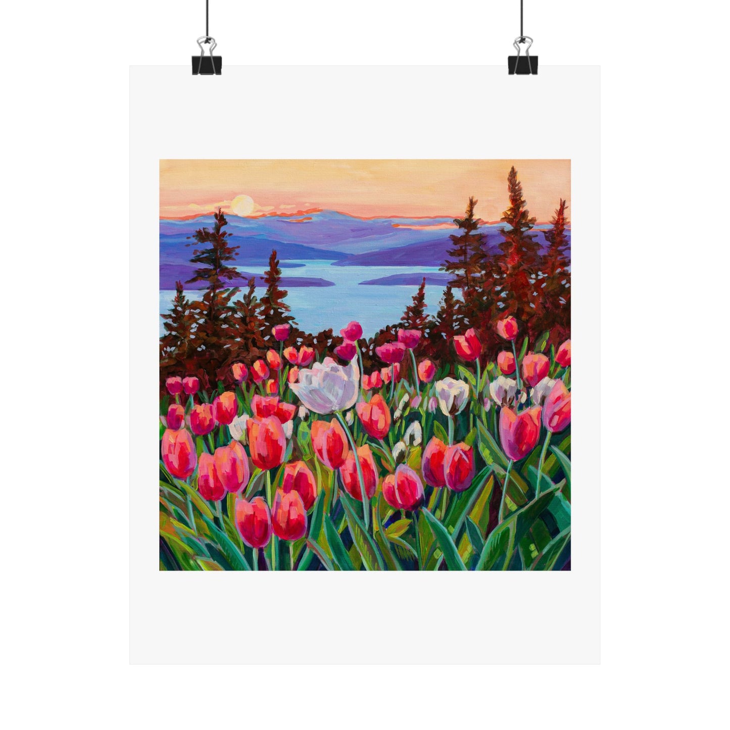 Wonder garden series- Tulips— Matte Paper Poster Reproduction