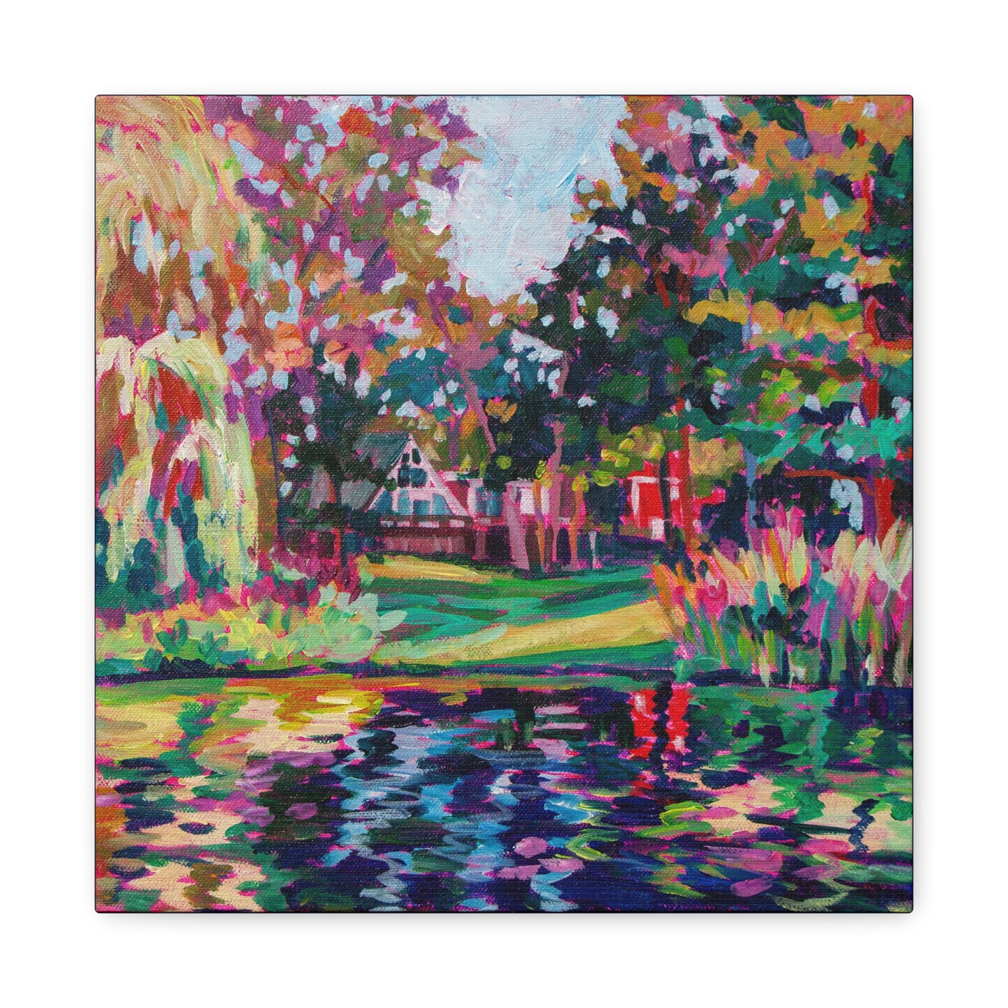 Cabin by the Lake—Matte Canvas, Stretched, 1.25"