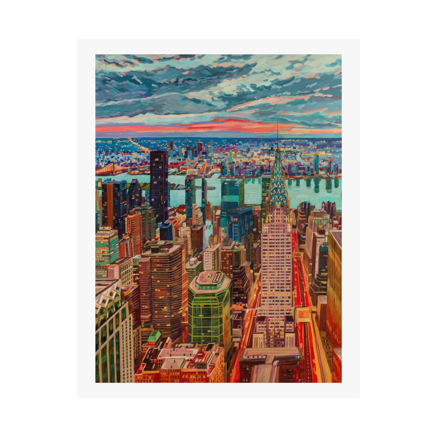 Manhattan Awakening-NYC — Fine Art Poster Reproduction