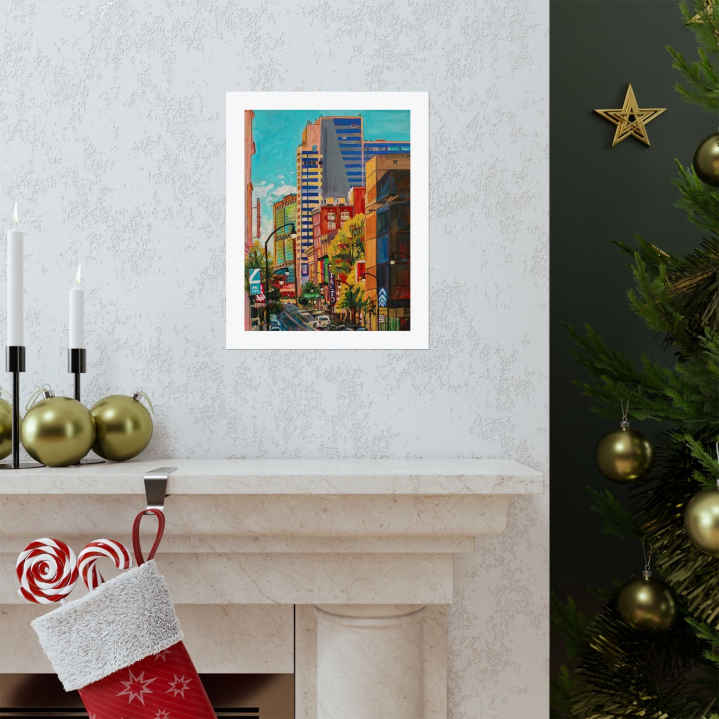Atlanta Street Scene 2 (Rialto Center for the Arts) — Fine Art Matte Paper  Reproduction