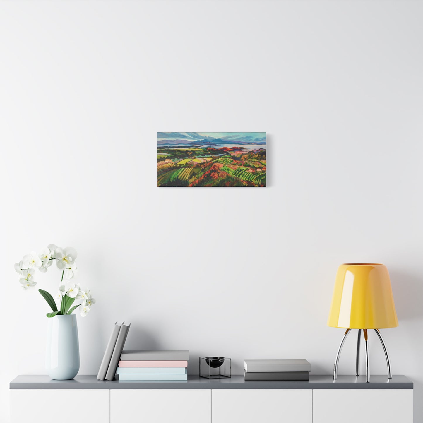 Morning Mist over Tuscany 1— Gallery Wrapped Canvas Reproduction