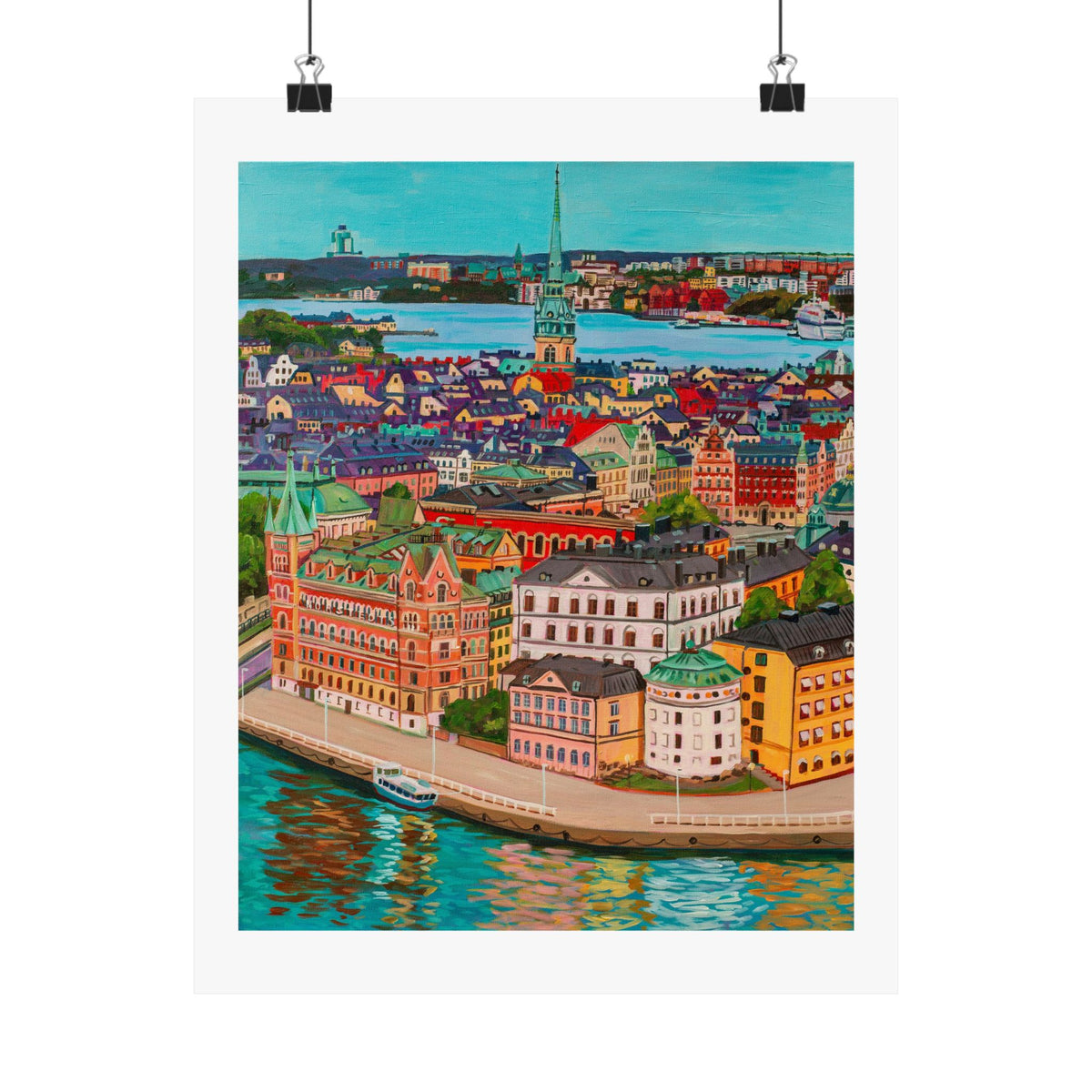 Postcards from Europe: Stockholm— Fine Art Poster Reproduction
