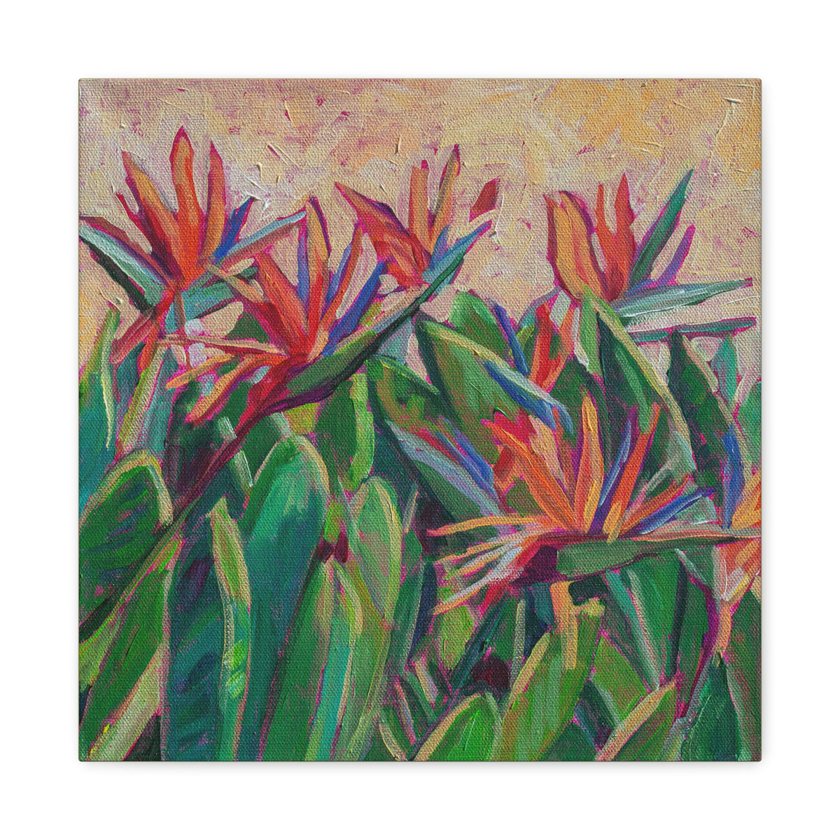 Bird of Paradise Floral —Matte Canvas, Stretched, 1.25"