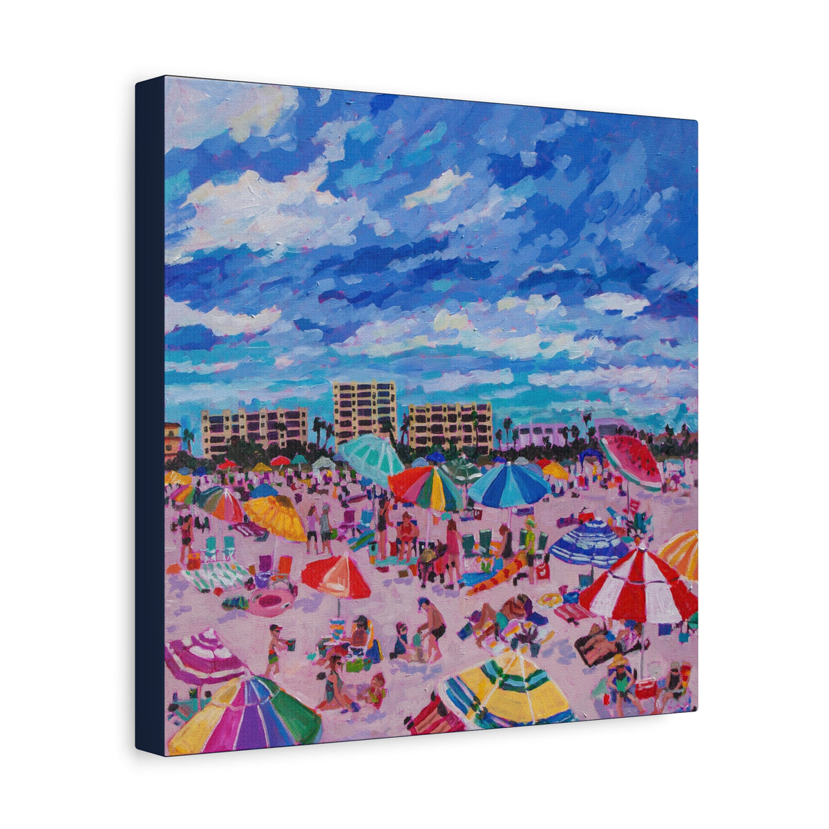 Busy Relaxing Beach Right Panel—Matte Canvas, Stretched, 1.25"