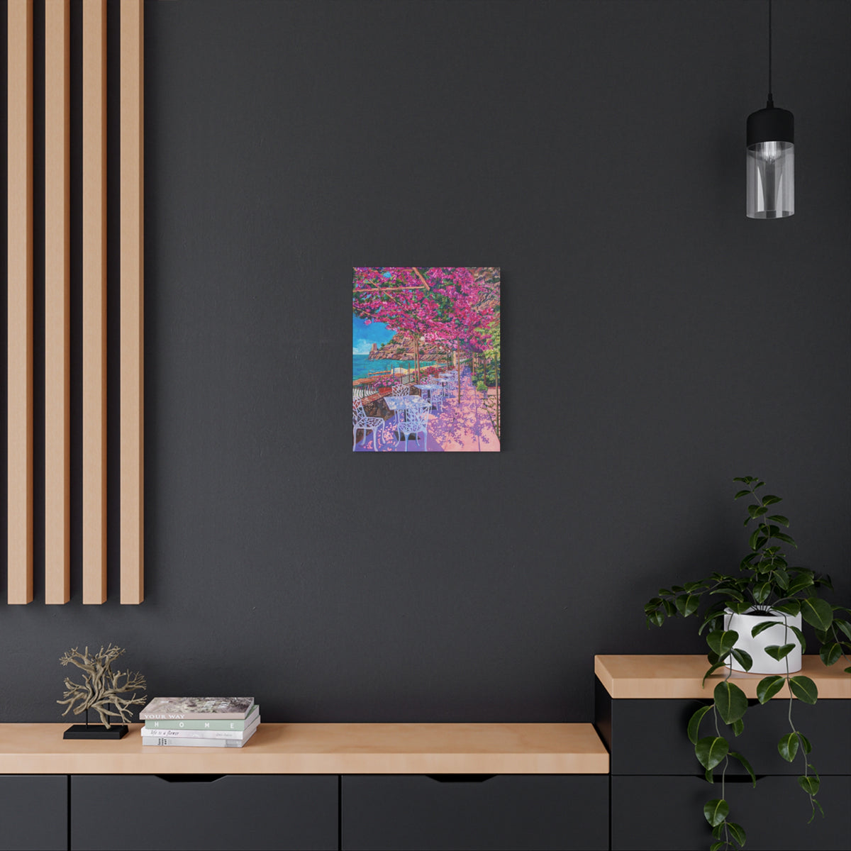 Pupetto's Cafe, Positano, Italy — Gallery Wrapped Canvas Reproduction
