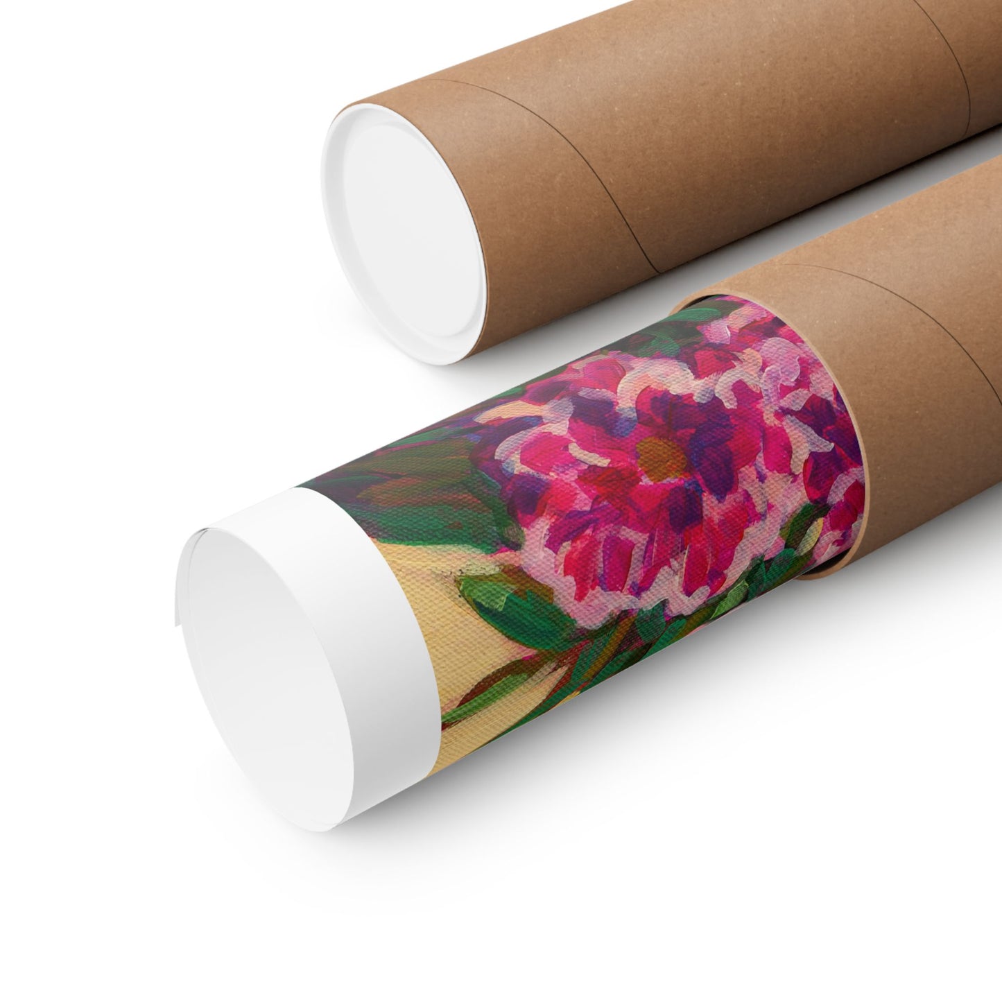 Pink Peonies— Matte Paper Poster Reproduction