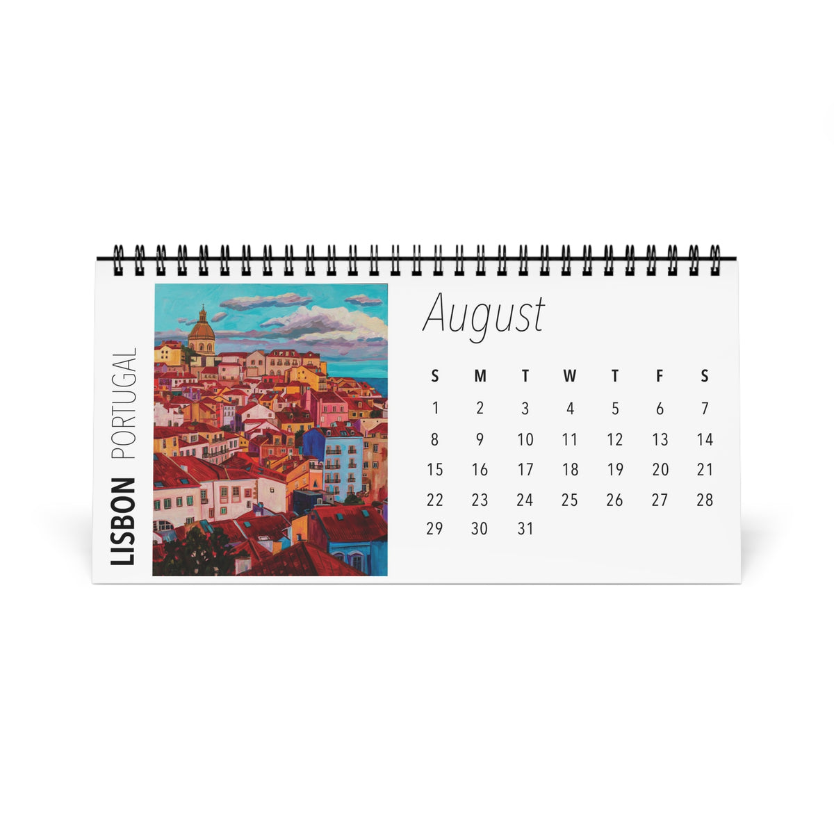 Postcards from Europe 2027 Desktop Calendar