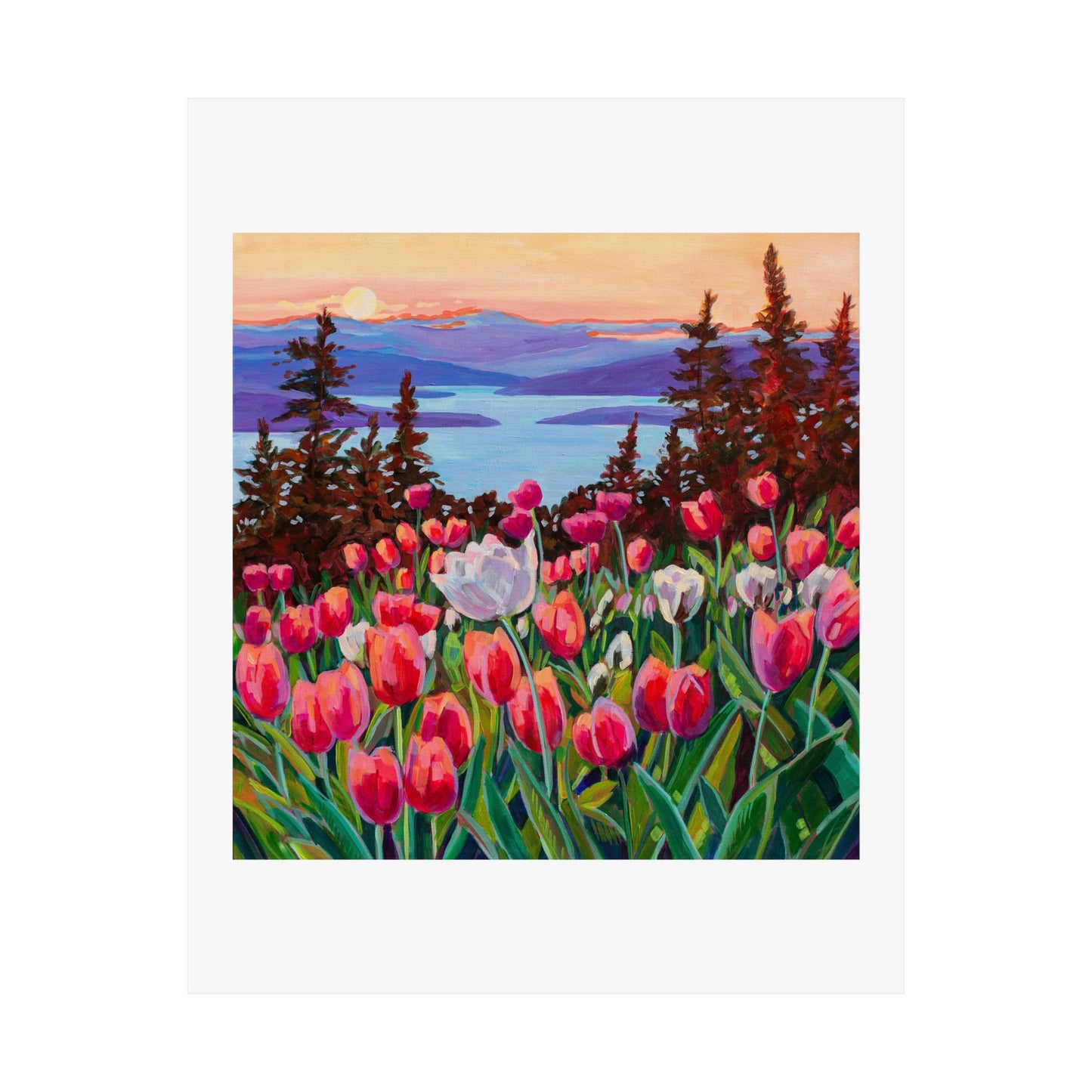 Wonder garden series- Tulips— Matte Paper Poster Reproduction