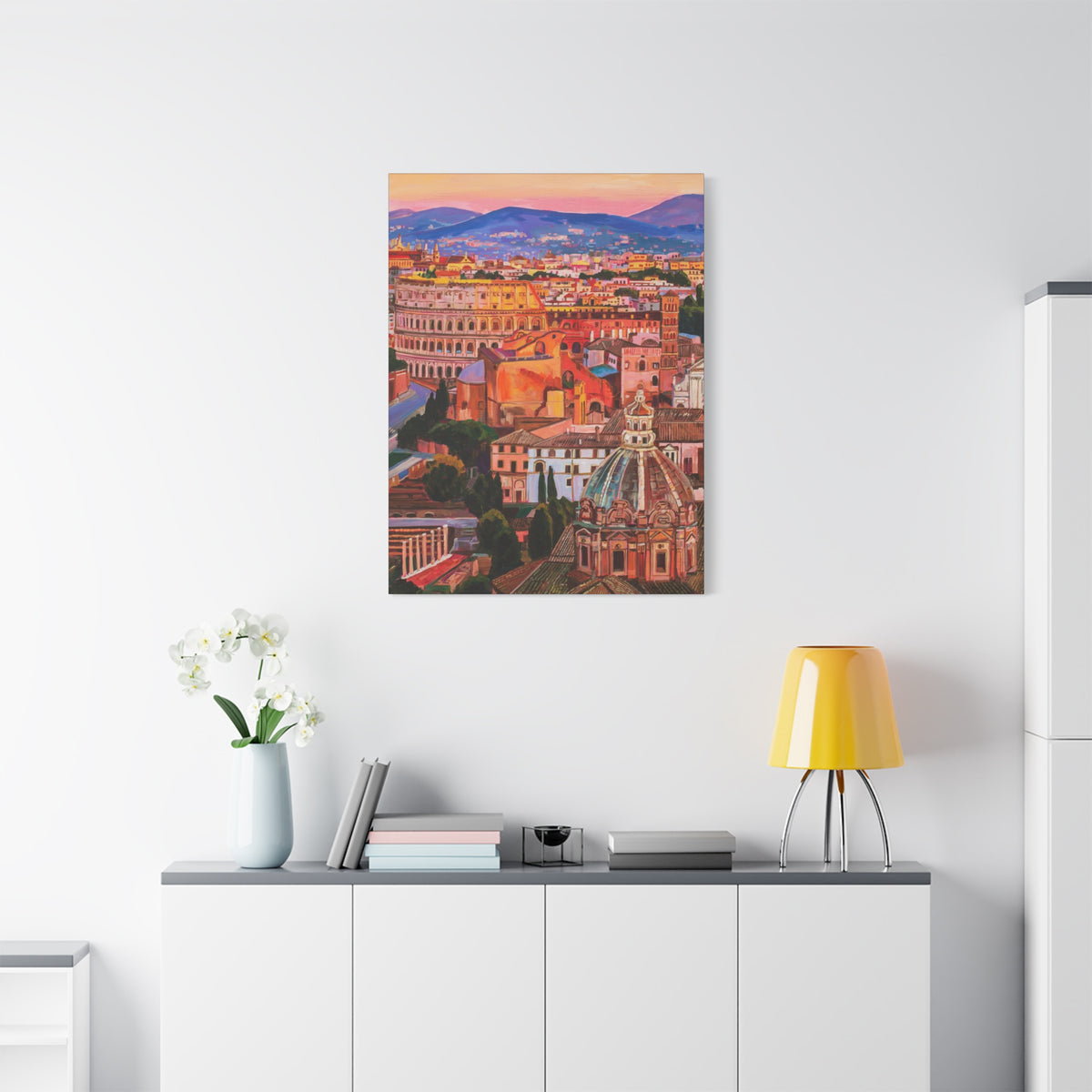 Postcards from Europe: Rome —Matte Canvas, Stretched, 1.25"