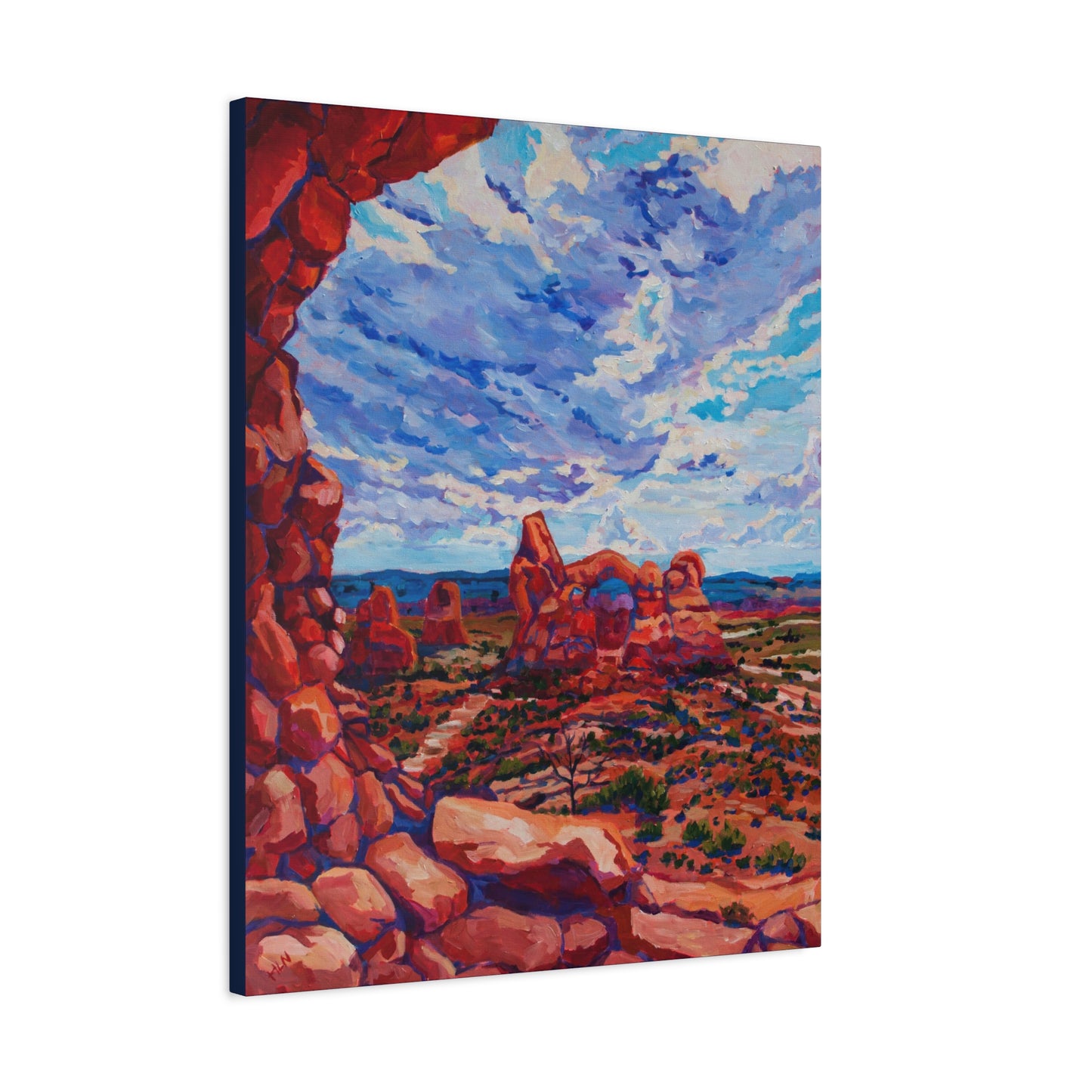 Turret Arch from North Window—Matte Canvas, Stretched, 1.25"