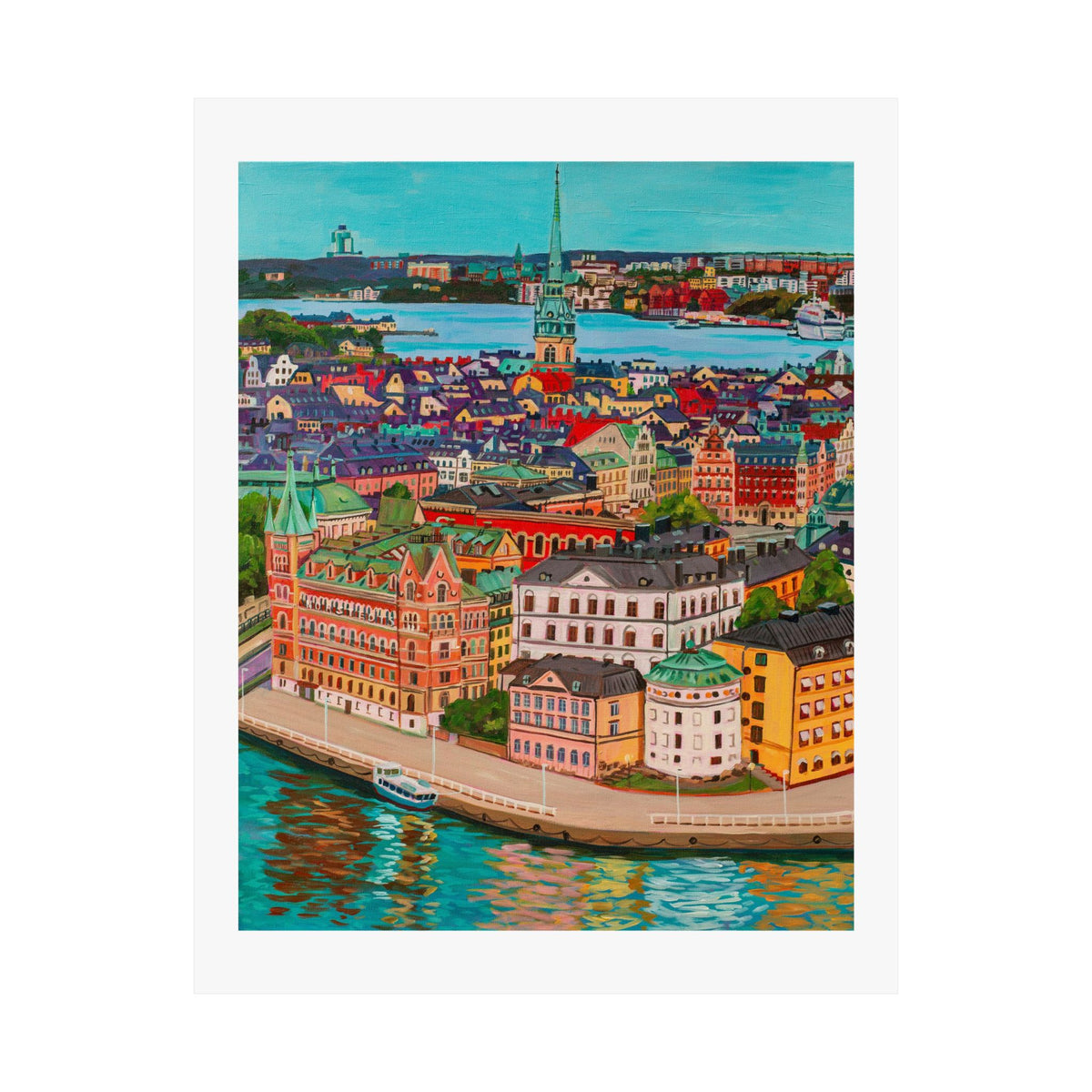 Postcards from Europe: Stockholm— Fine Art Poster Reproduction