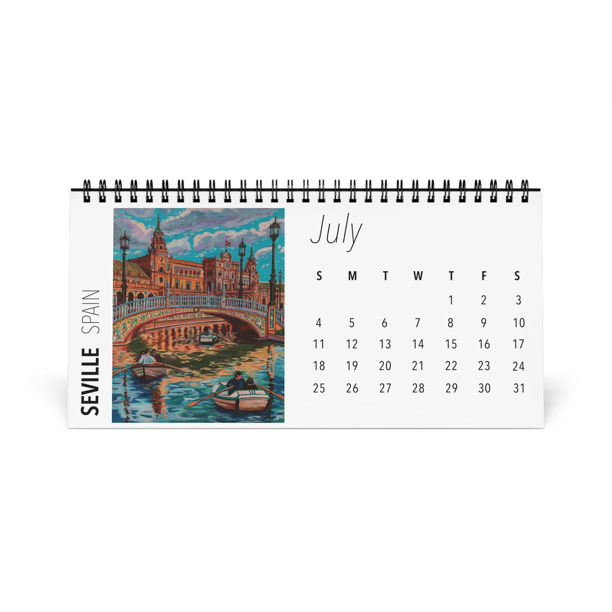 Postcards from Europe 2027 Desktop Calendar