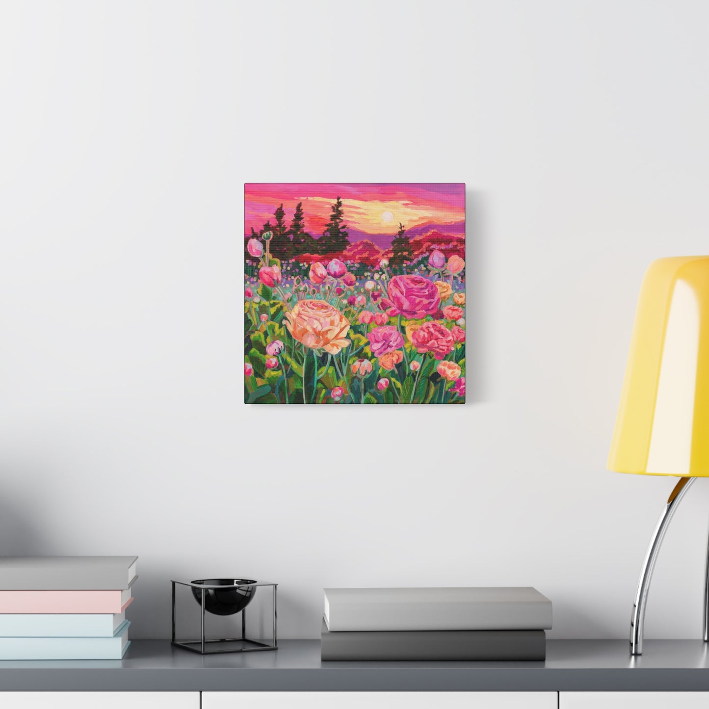 Wonder garden series- ranunculus—Matte Canvas, Stretched, 1.25"