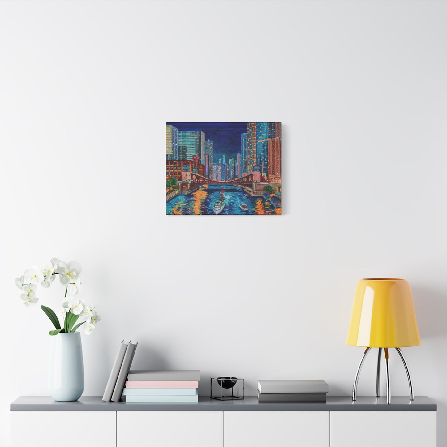 La Salle Street Bridge, Chicago—Matte Canvas, Stretched, 1.25"