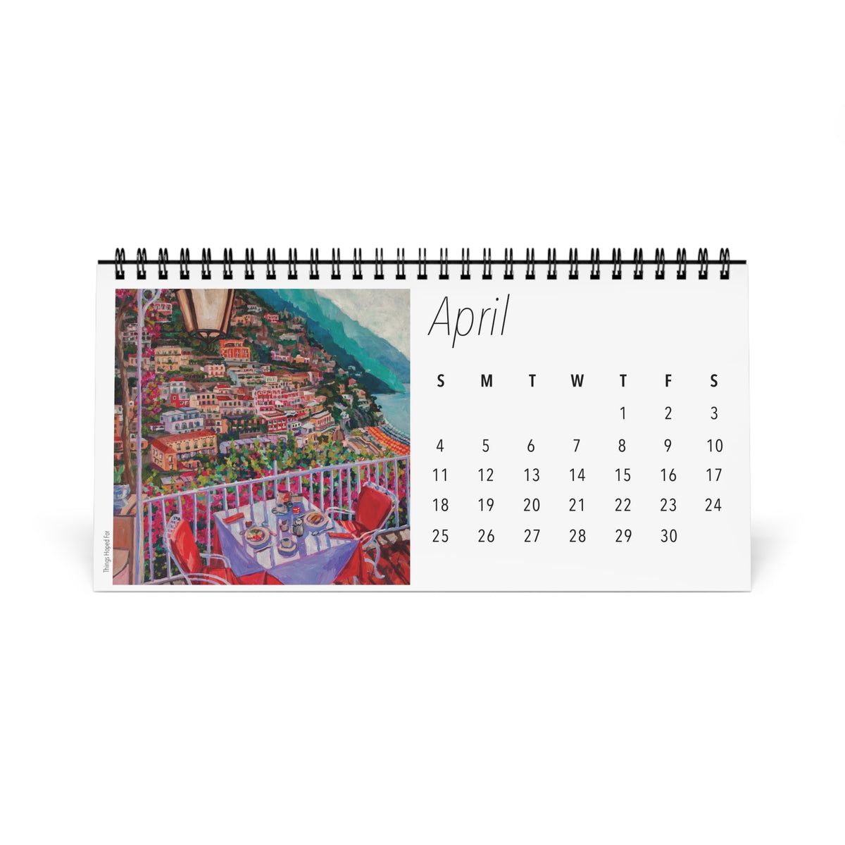 Seaside Italy- Amalfi Coast 2027 Desktop Calendar
