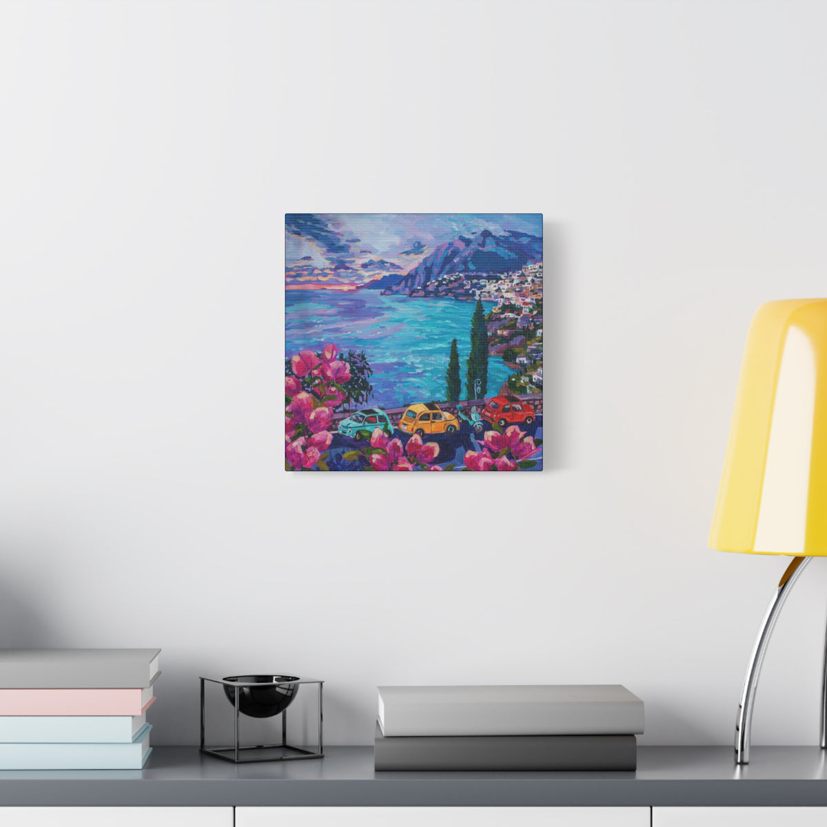Fiats at Arienzo, Positano —Matte Canvas, Stretched, 1.25"