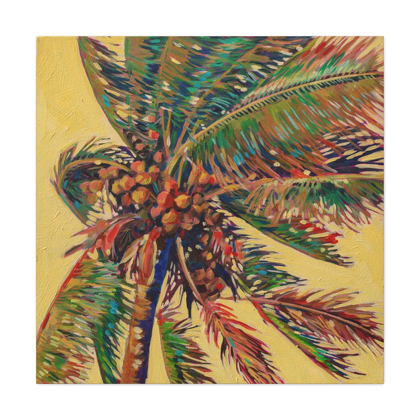 Palm Detail #16 (Coconut tree) —Matte Canvas, Stretched, 1.25"