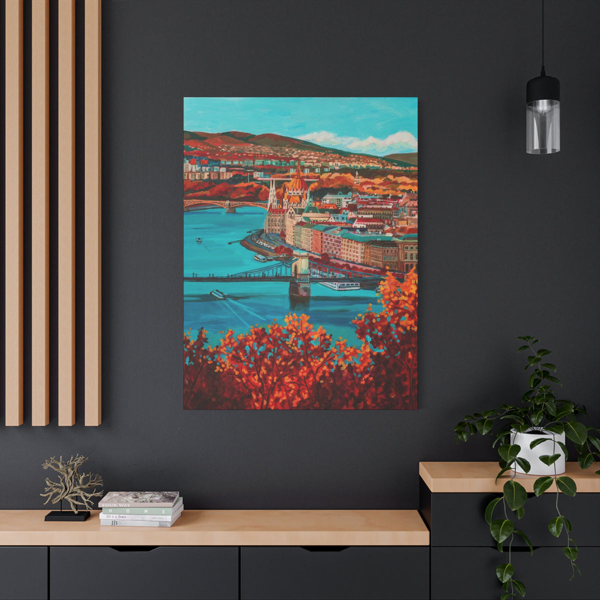 Postcards from Europe: Budapest —Matte Canvas, Stretched, 1.25"