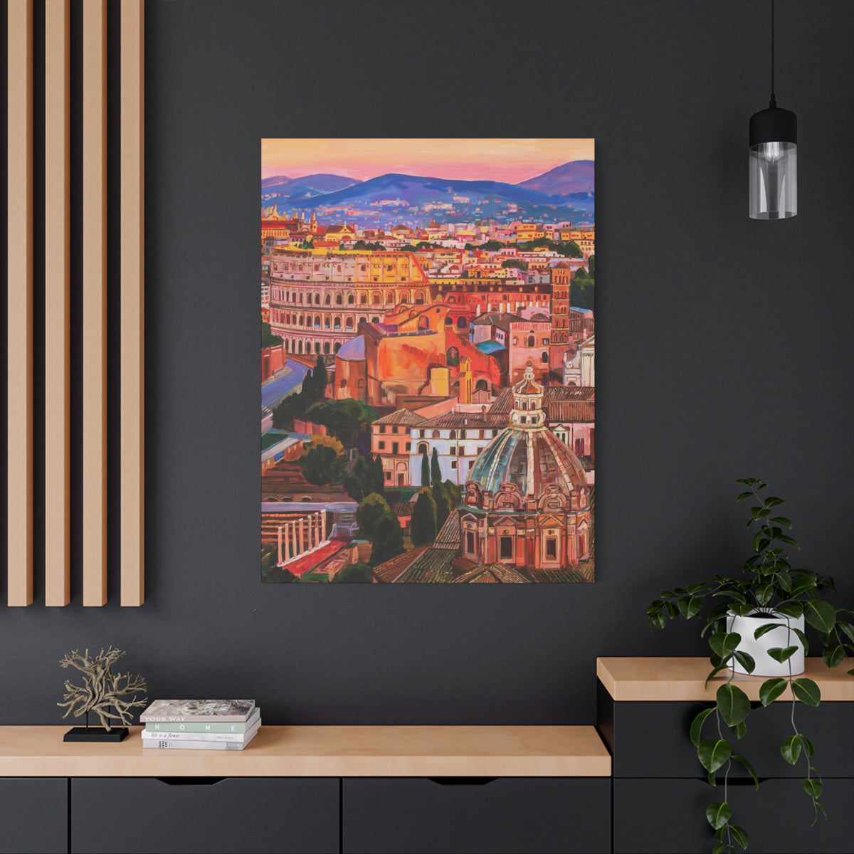 Postcards from Europe: Rome —Matte Canvas, Stretched, 1.25"