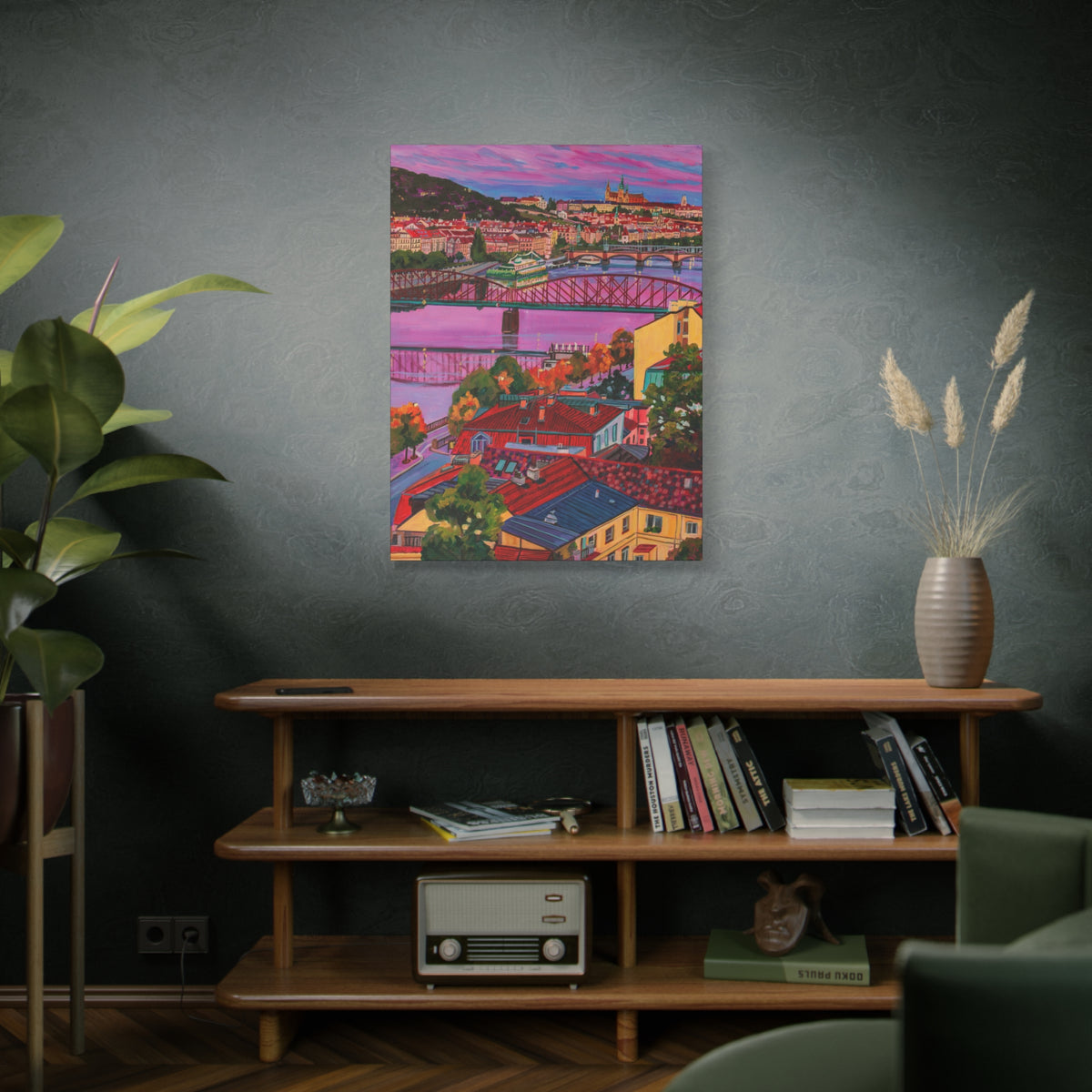 Postcards from Europe: Prague  —Matte Canvas, Stretched, 1.25"