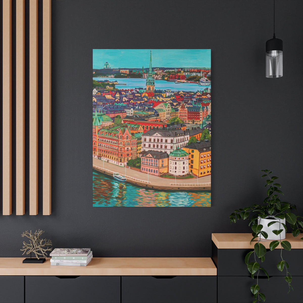 Postcards from Europe: Stockholm  —Matte Canvas, Stretched, 1.25"