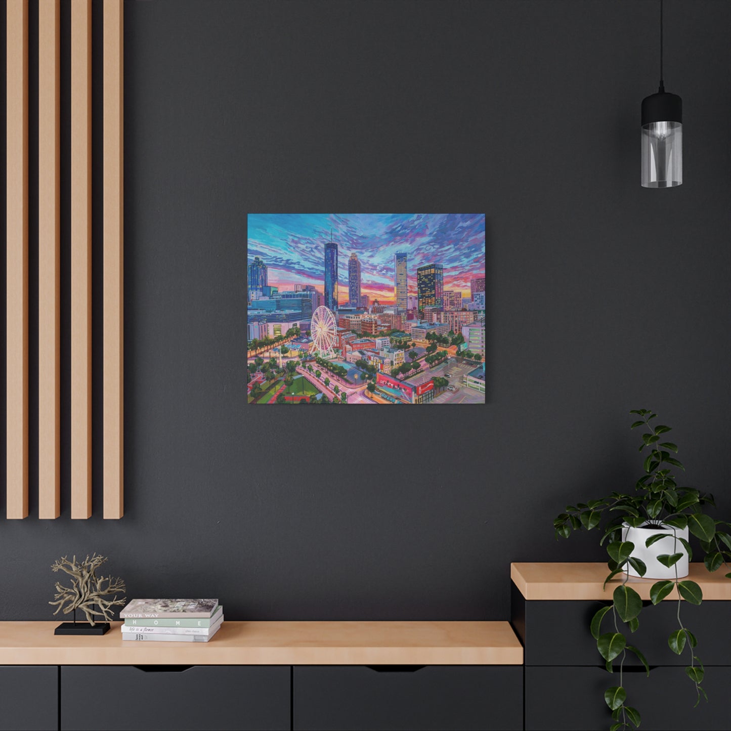 Atlanta Sunset—Matte Canvas, Stretched, 1.25"
