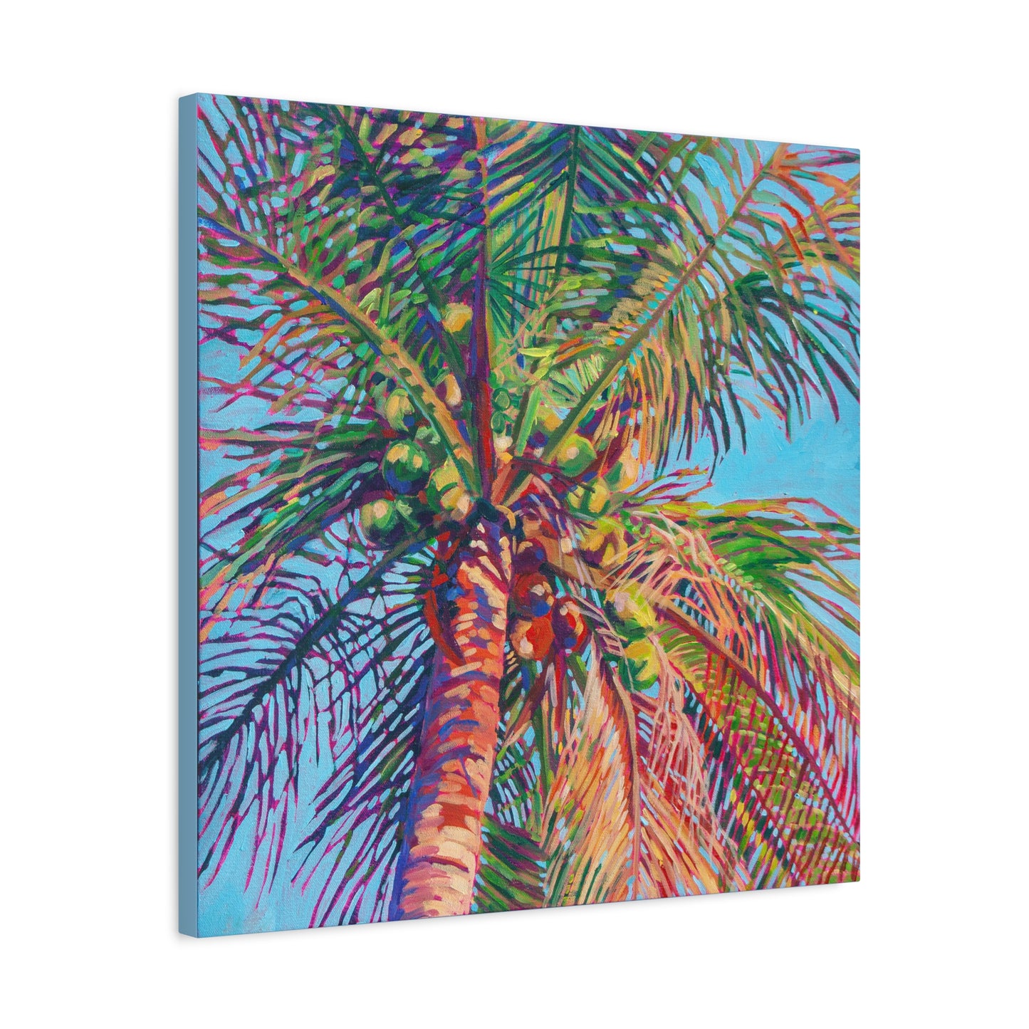 Palm detail #8 —Matte Canvas, Stretched, 1.25"