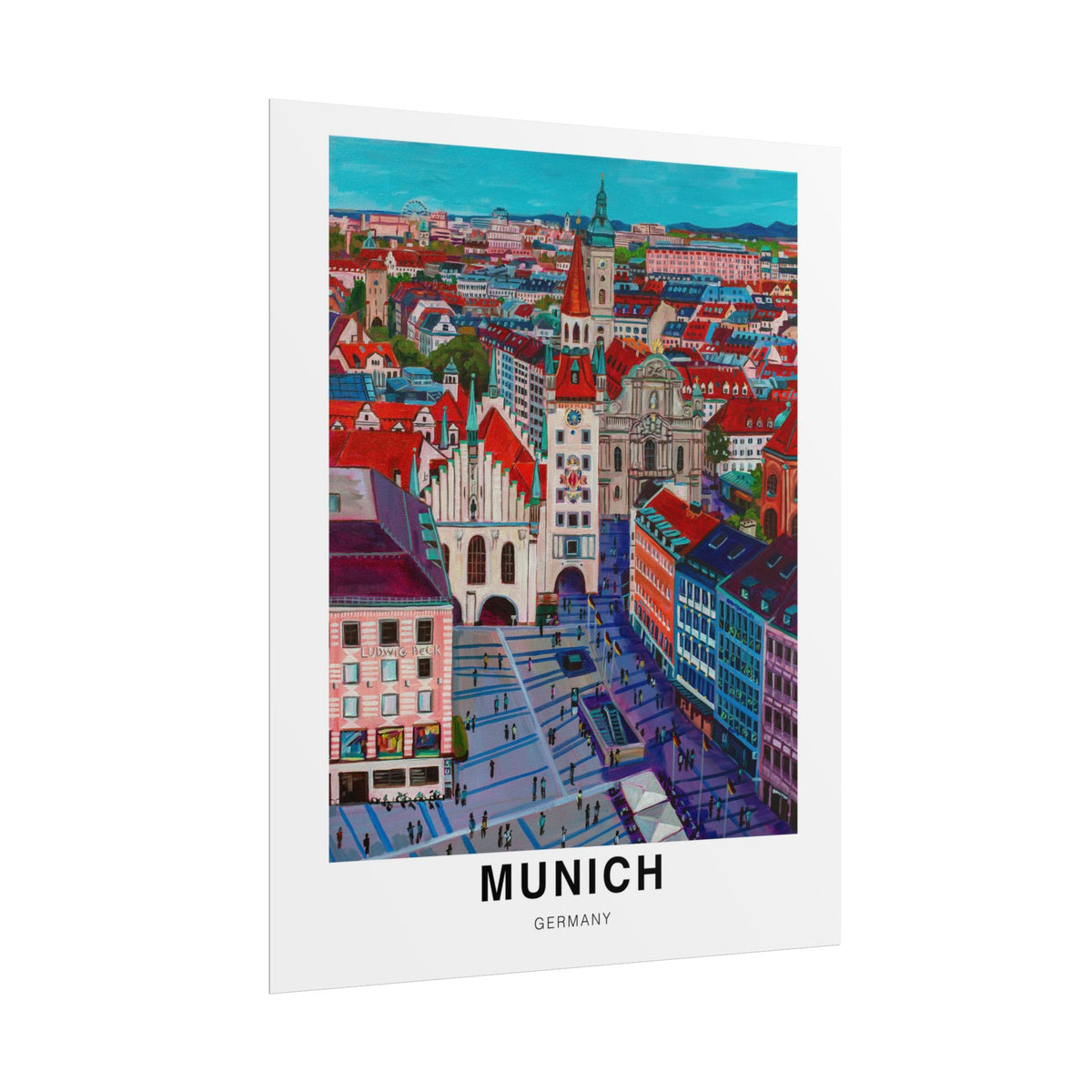 Postcards from Europe- Munich: Travel Posters Souvenirs