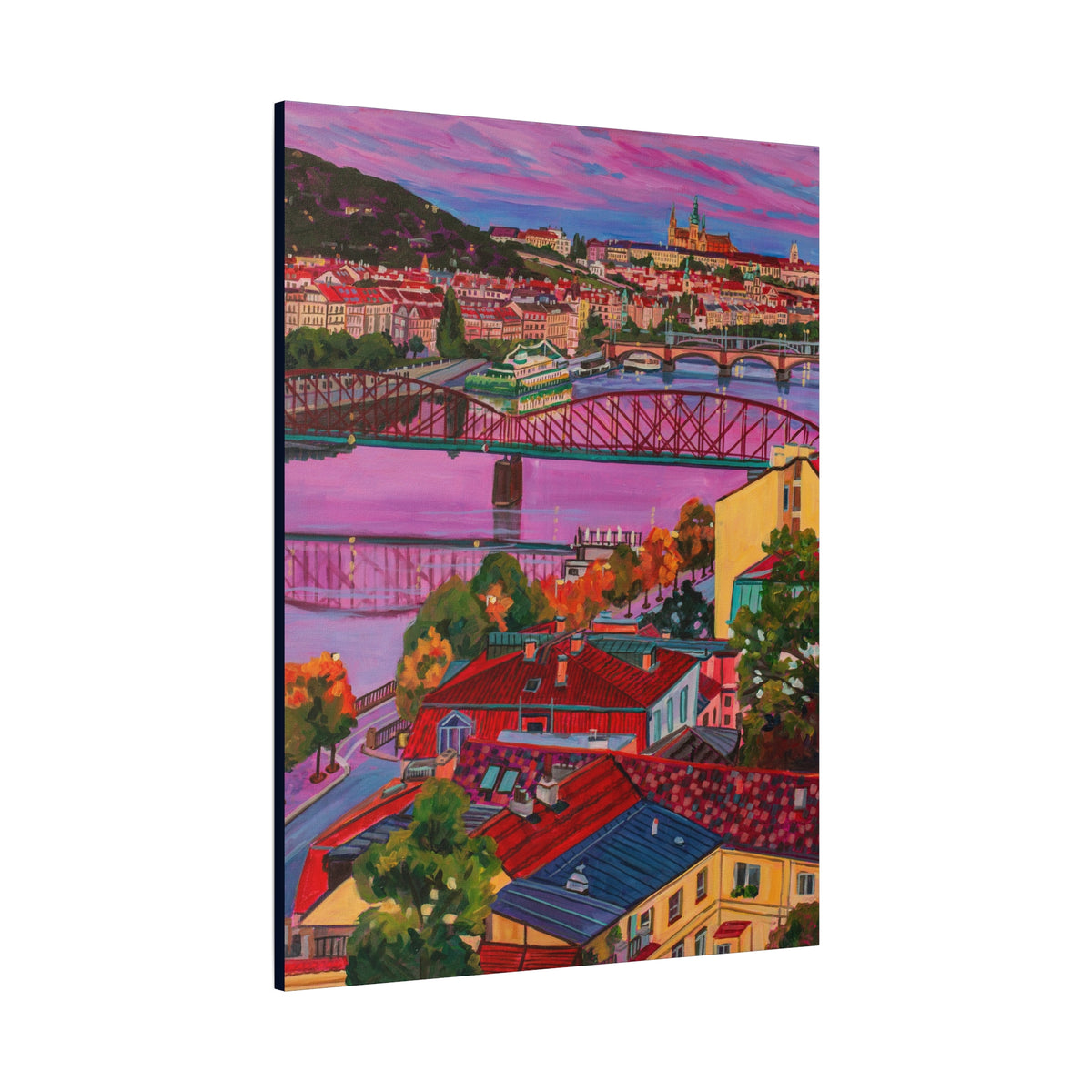 Postcards from Europe: Prague  —Matte Canvas, Stretched, 1.25"