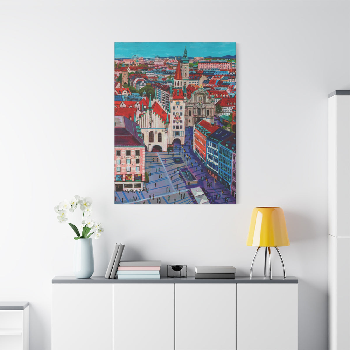 Postcards from Europe: Munich  —Matte Canvas, Stretched, 1.25"