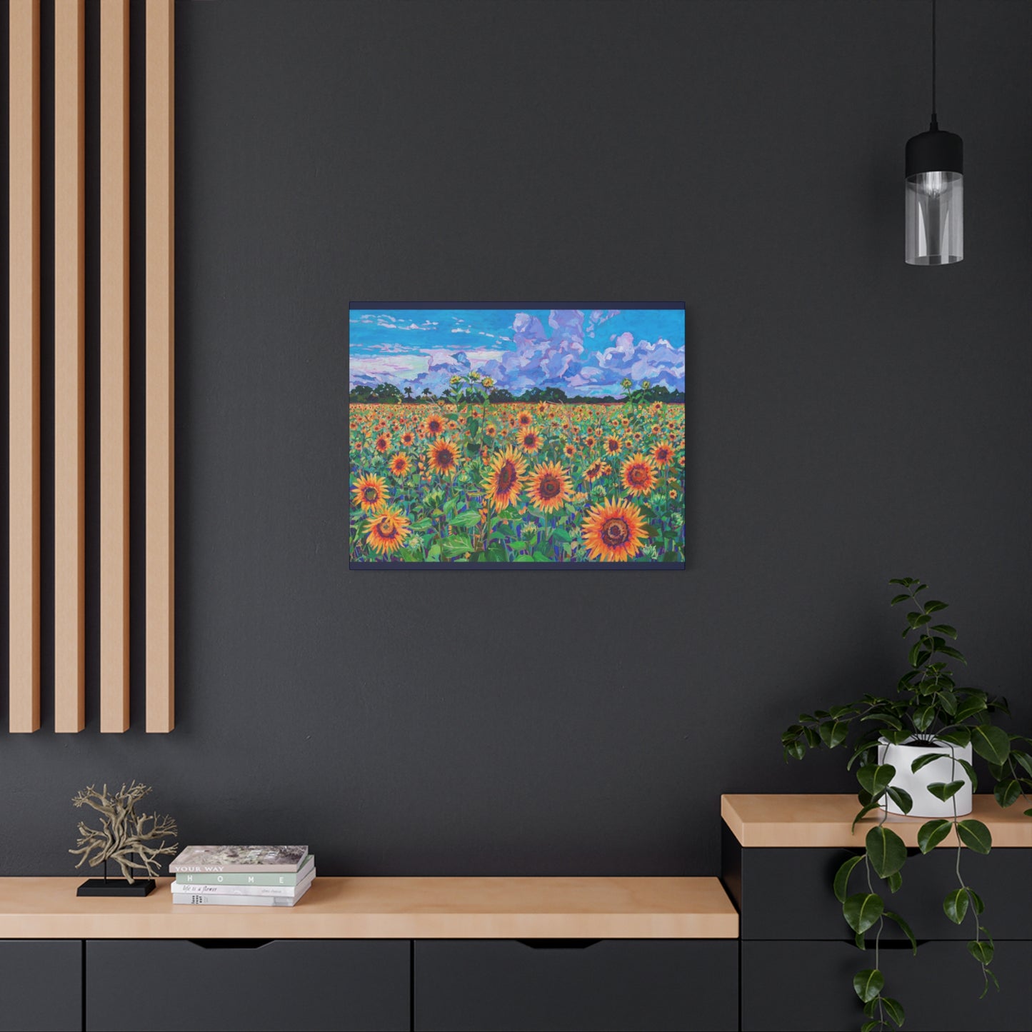 Field of Sunshine Sunflowers—Matte Canvas, Stretched, 1.25"