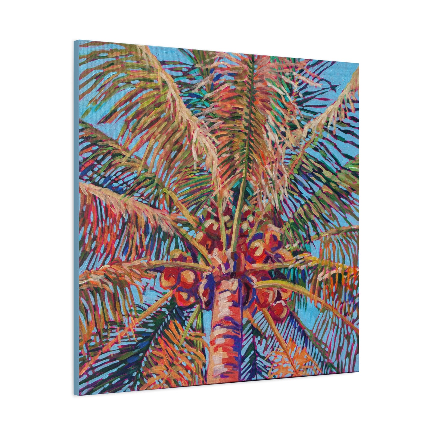 Palm detail #10 —Matte Canvas, Stretched, 1.25"