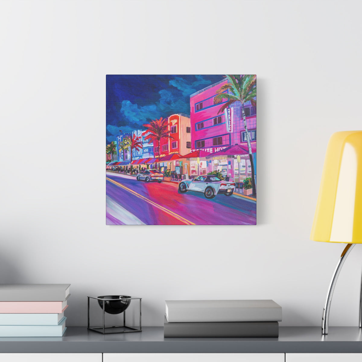 Starlite Hotel- South Beach Miami —Matte Canvas, Stretched, 1.25"