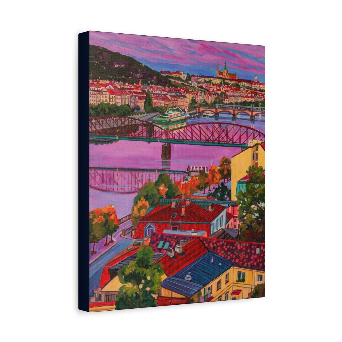 Postcards from Europe: Prague  —Matte Canvas, Stretched, 1.25"
