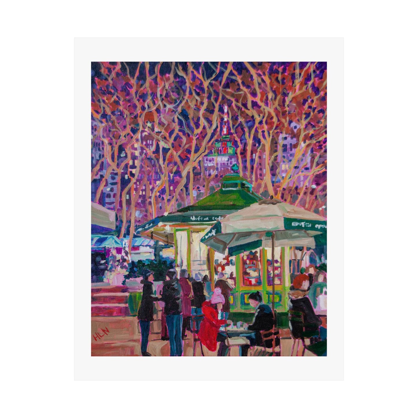 Wafels at Bryant Park- NYC — Fine Art Poster Reproduction