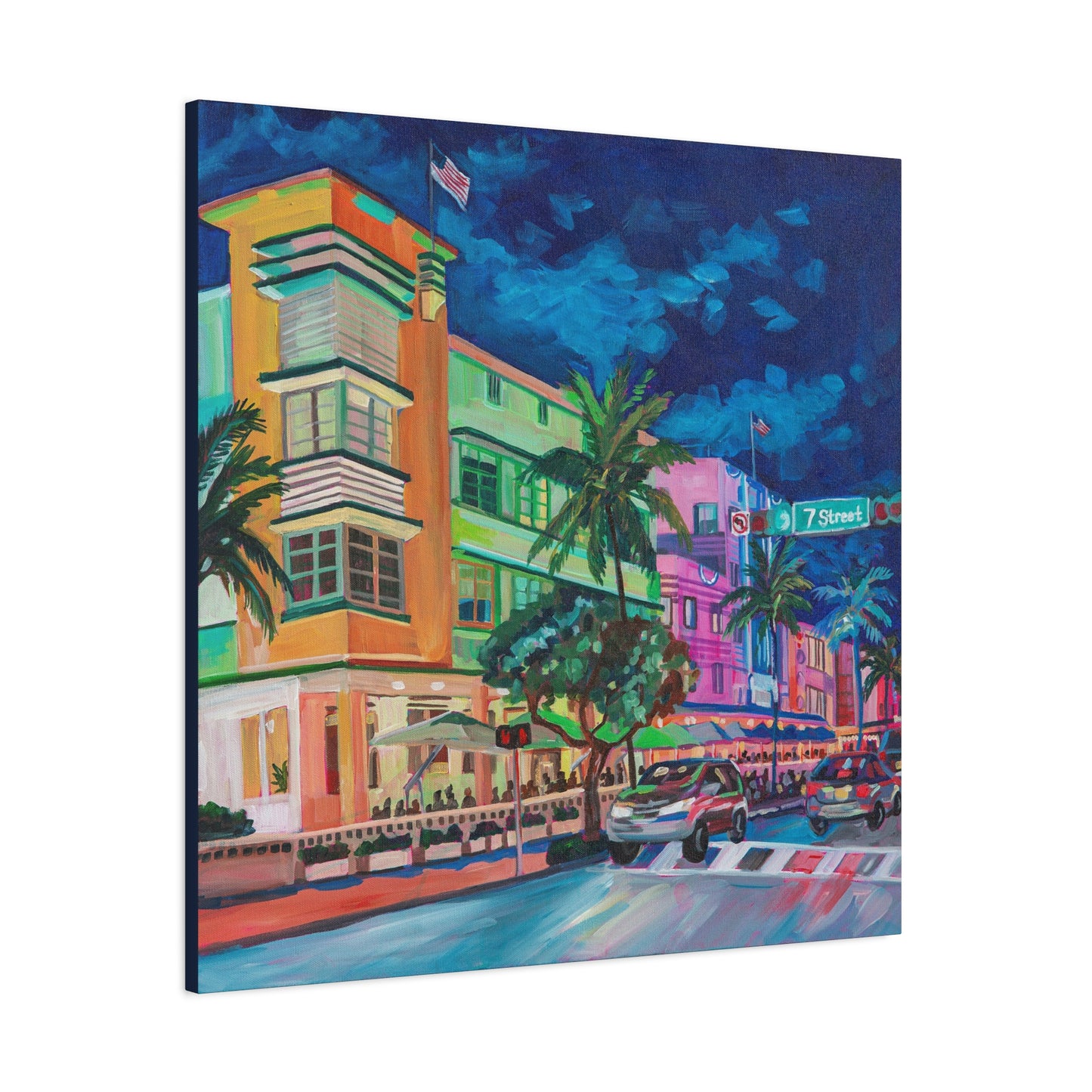 Avalon Hotel-South Beach Miami —Matte Canvas, Stretched, 1.25"