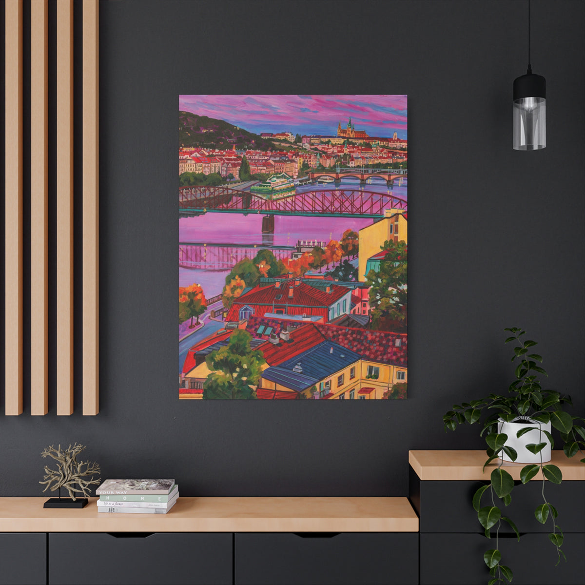 Postcards from Europe: Prague  —Matte Canvas, Stretched, 1.25"
