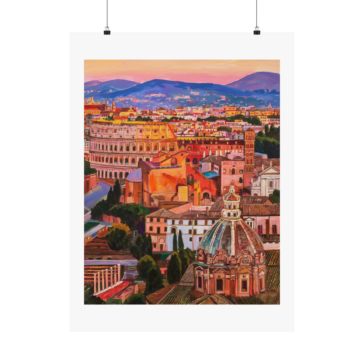Postcards from Europe: Rome— Fine Art Poster Reproduction