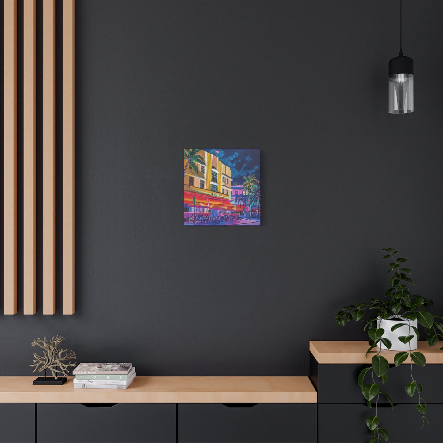 Leslie Hotel-South Beach Miami—Matte Canvas, Stretched, 1.25"