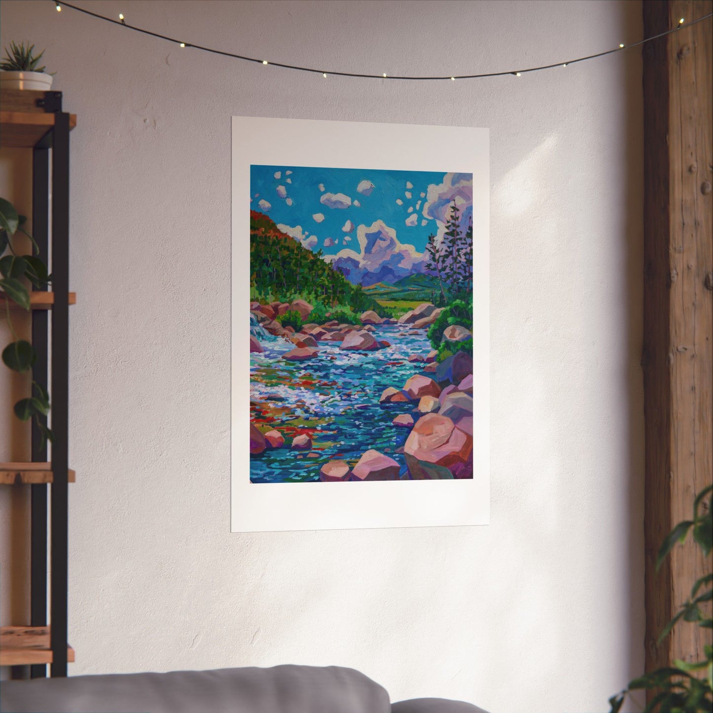 Alpine Falls right— Fine Art Matte Paper  Reproduction