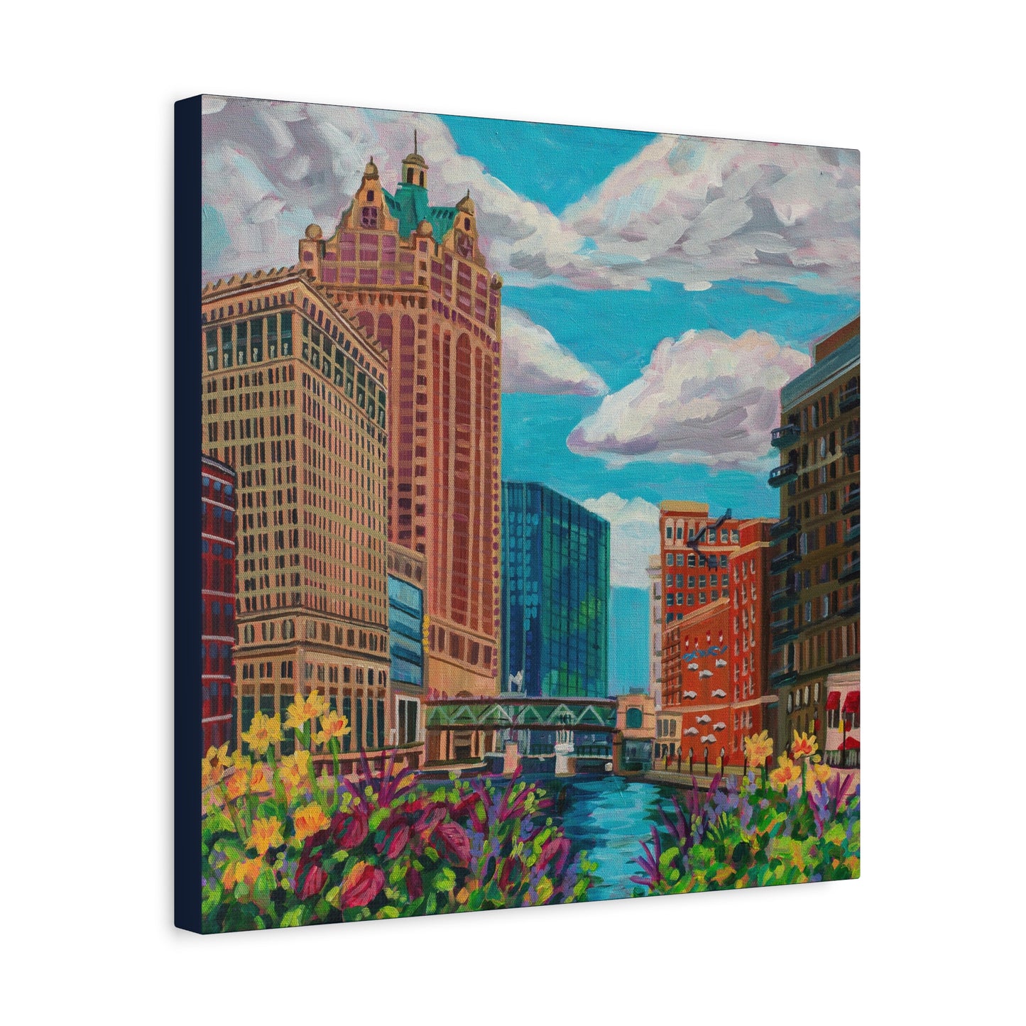 Milwaukee river— Gallery Wrapped Canvas Reproductions