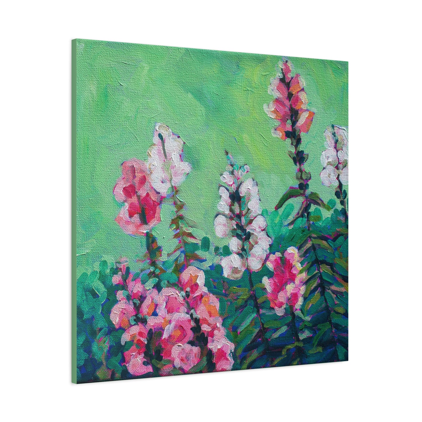 Snapdragons Floral—Matte Canvas, Stretched, 1.25"