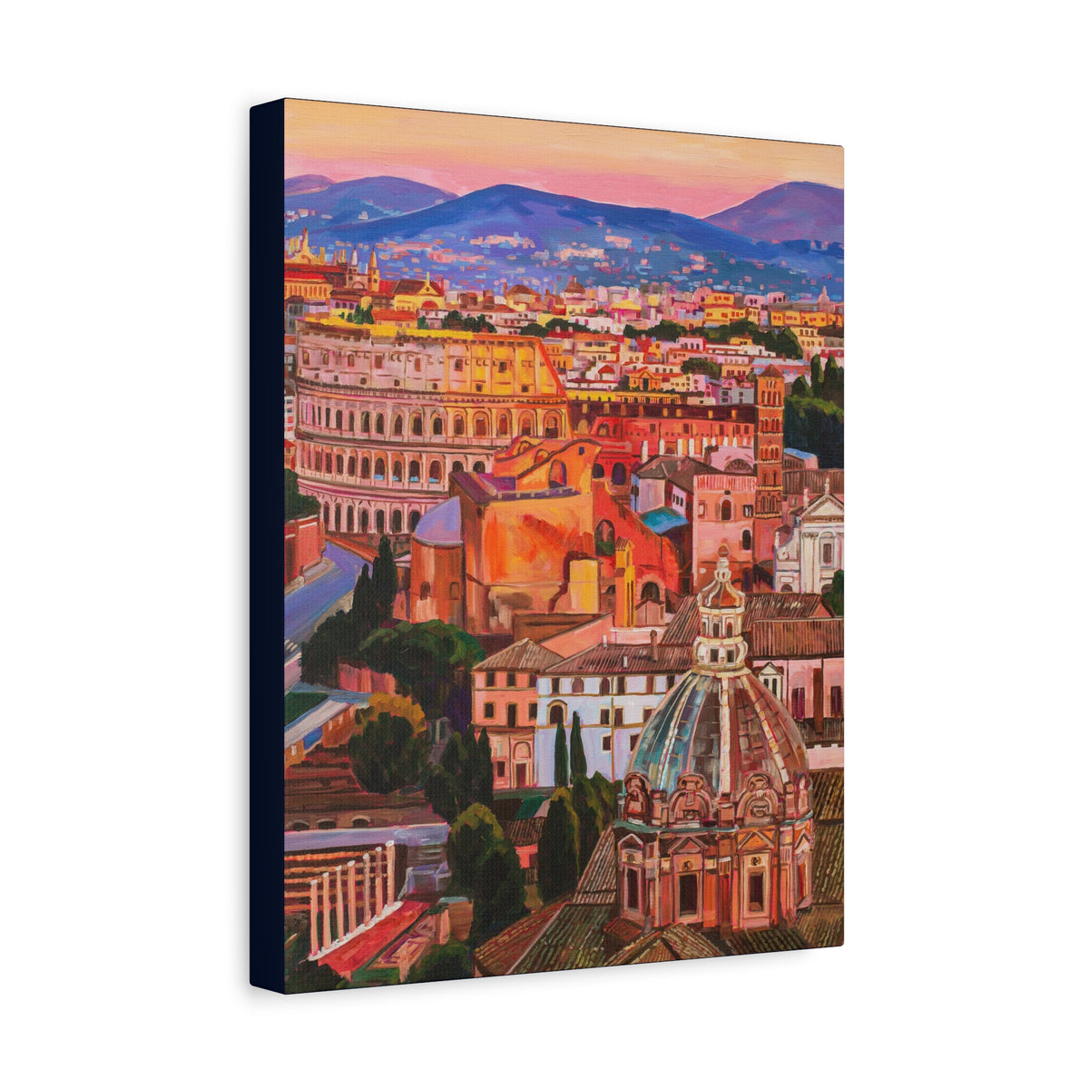 Postcards from Europe: Rome —Matte Canvas, Stretched, 1.25"