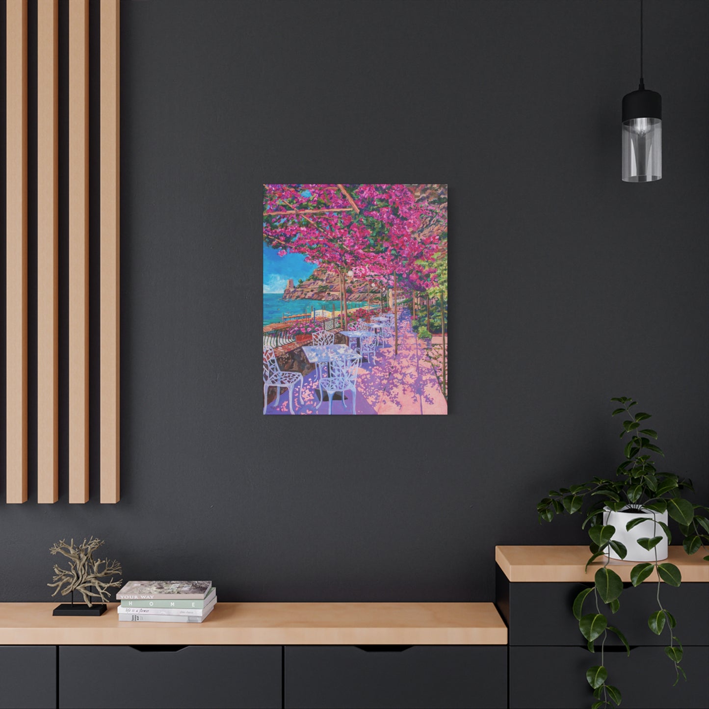 Pupetto's Cafe, Positano, Italy — Gallery Wrapped Canvas Reproduction